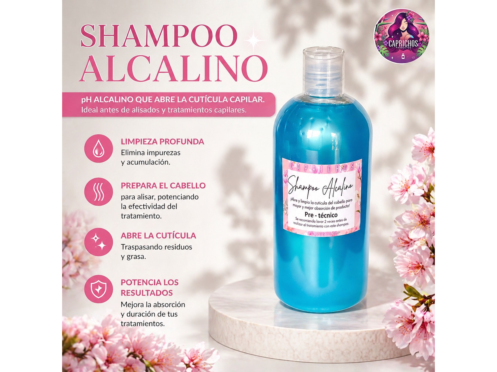 SHAMPOO ALCALINO ABRE CUTICULA