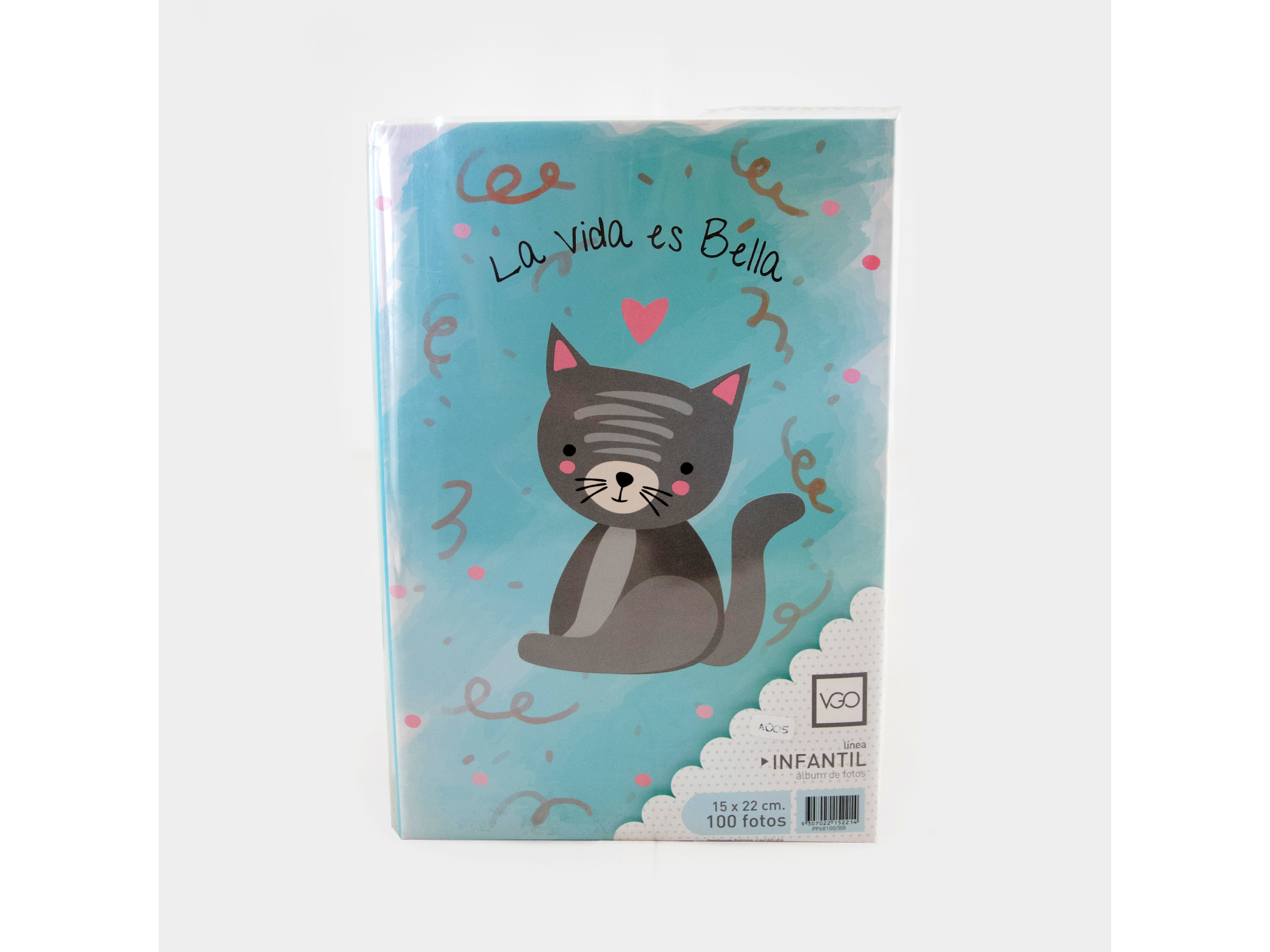 ALBUM DE FOTOS INFANTIL CON 6 CARATULAS PARA ESCRIBIR TAMAÑO 15X21 CM X100 HOJAS