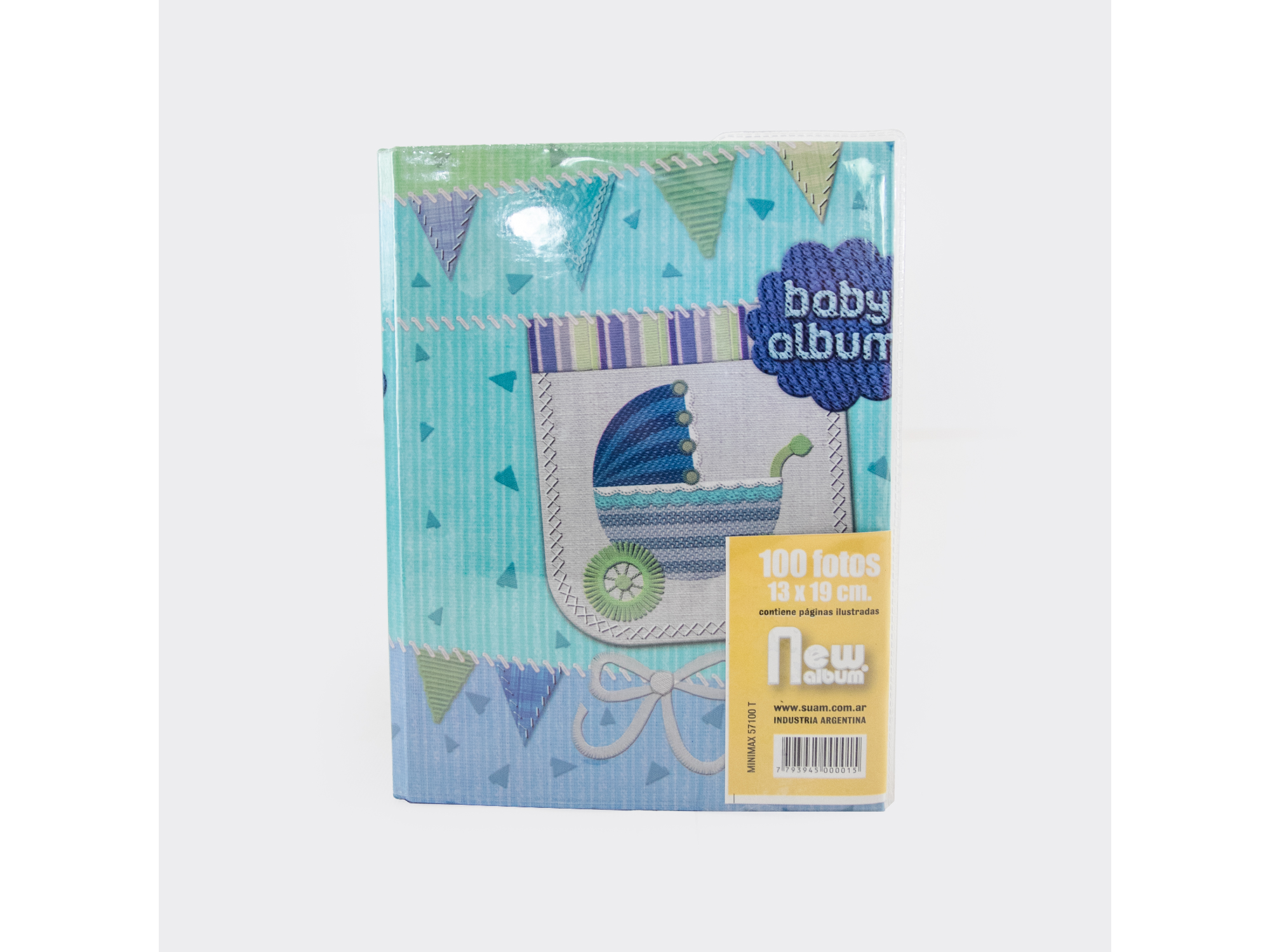 ALBUM DE FOTOS INFANTIL CON 6 CARATULAS PARA ESCRIBIR TAMAÑO 13X18 CM X100 HOJAS