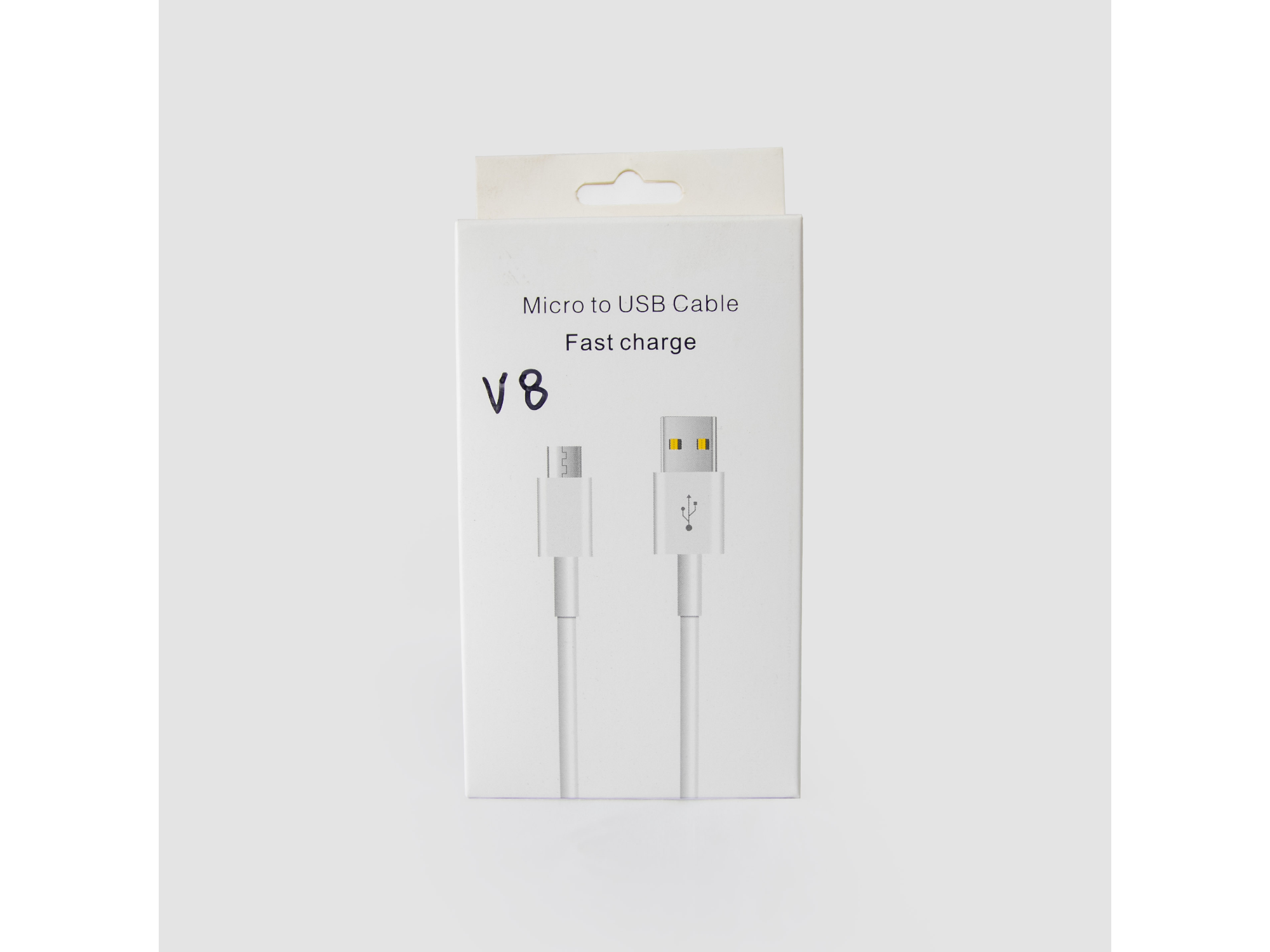 CABLE USB BLANCO V8
