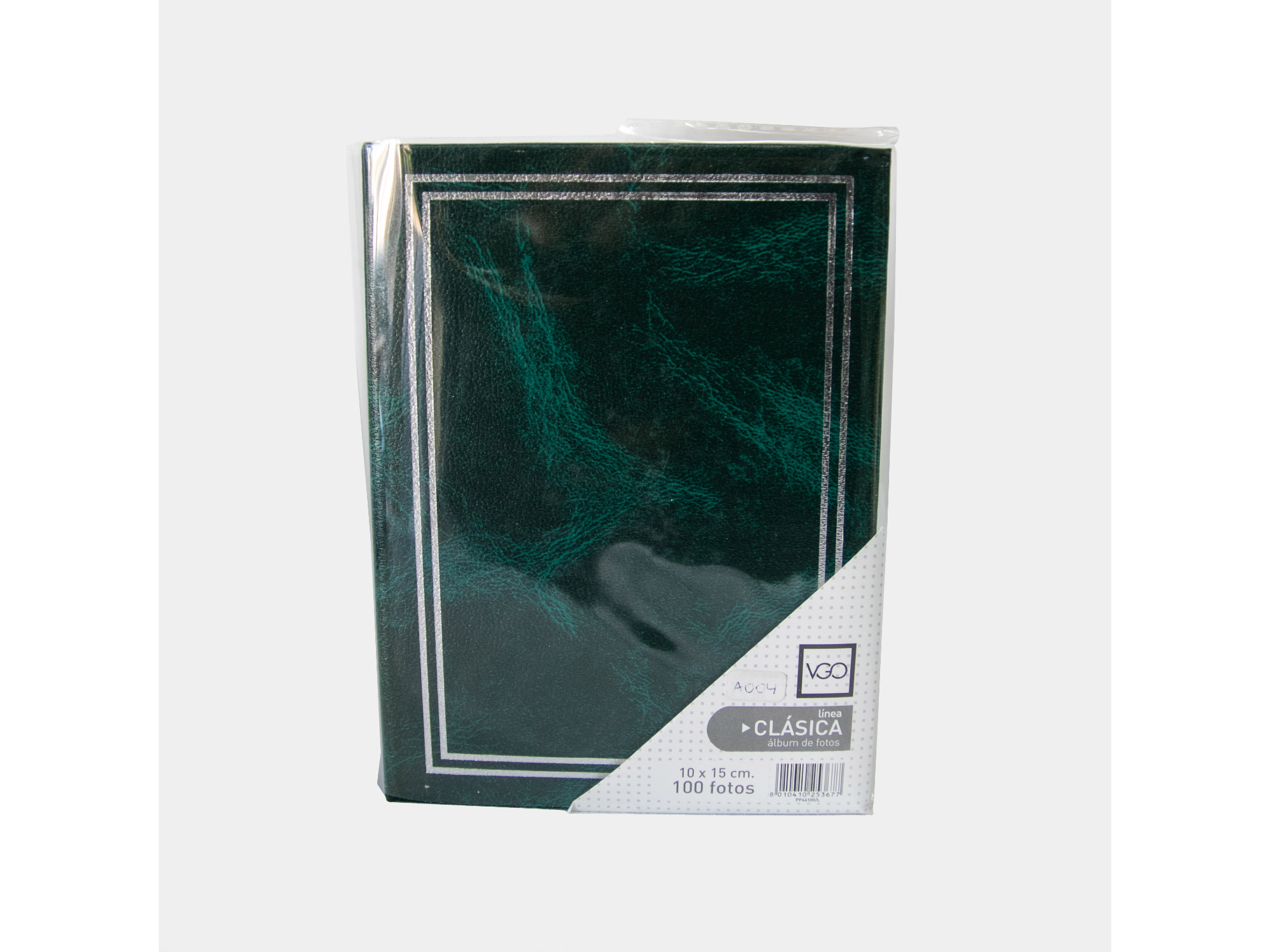 ALBUM DE FOTOS LISO COLOR VERDE X100 HOJAS TAMAÑO 10X15 CM