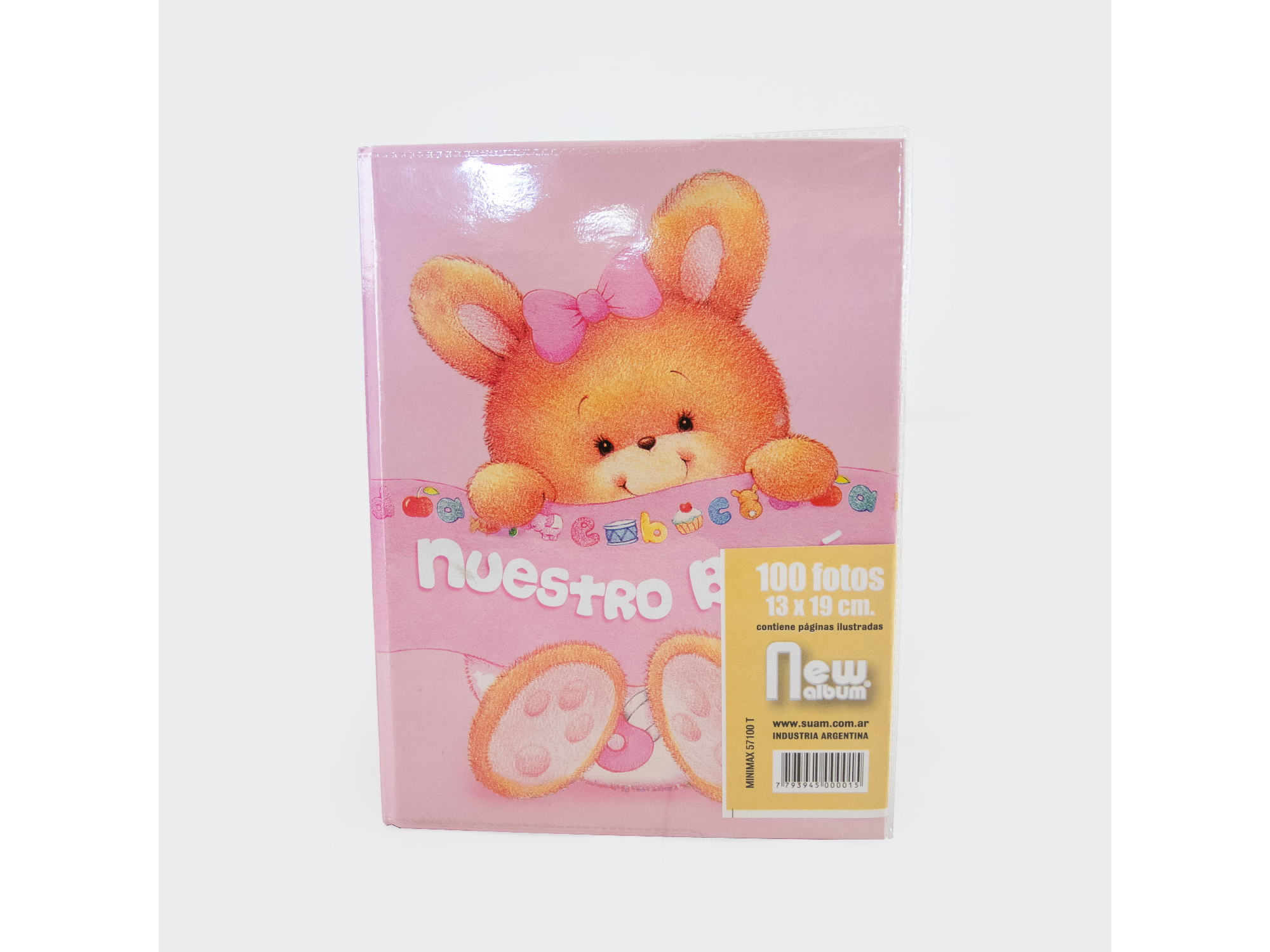 ALBUM DE FOTOS INFANTIL CON 6 CARATULAS PARA ESCRIBIR TAMAÑO 13X18 CM X100 HOJAS