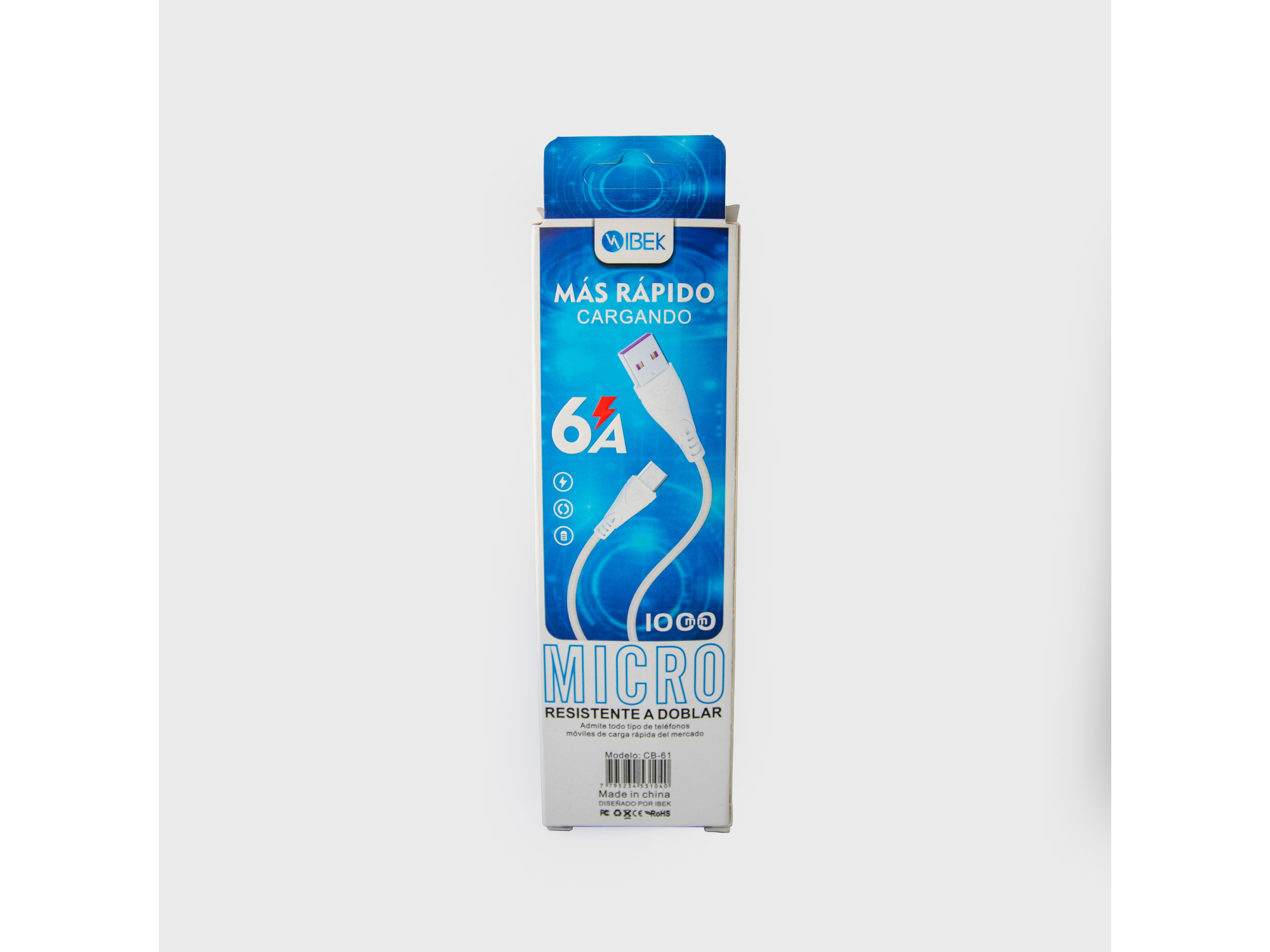 CABLE USB IBEK V8 6A