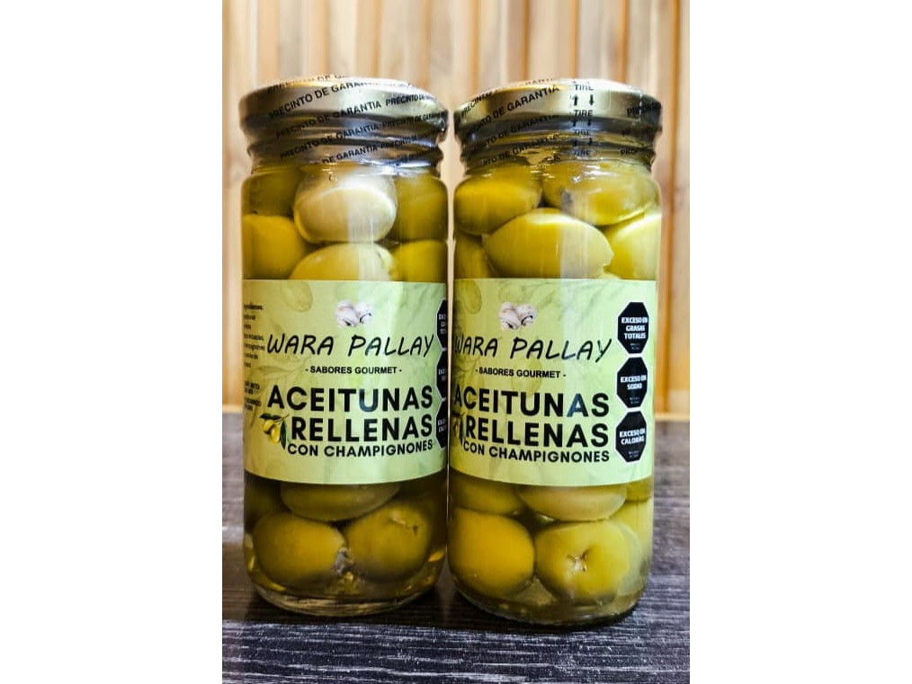 Aceitunas Verdes Rellenas con Champinones