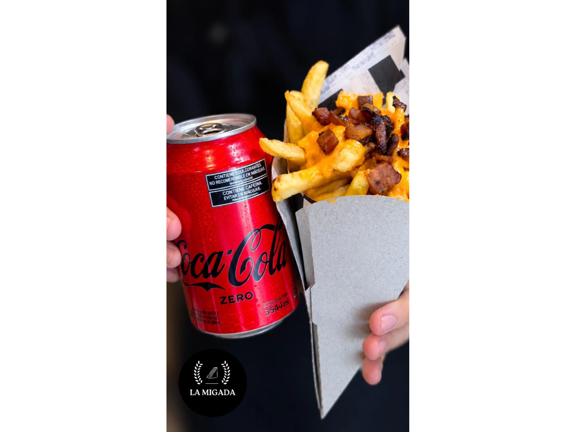 Cono de Papas  + Gaseosa (Lata)
