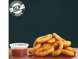 Aros de cebolla x10 (incluye dip salsa BBQ)