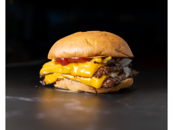 Old school doble + Papas fritas 200 grs