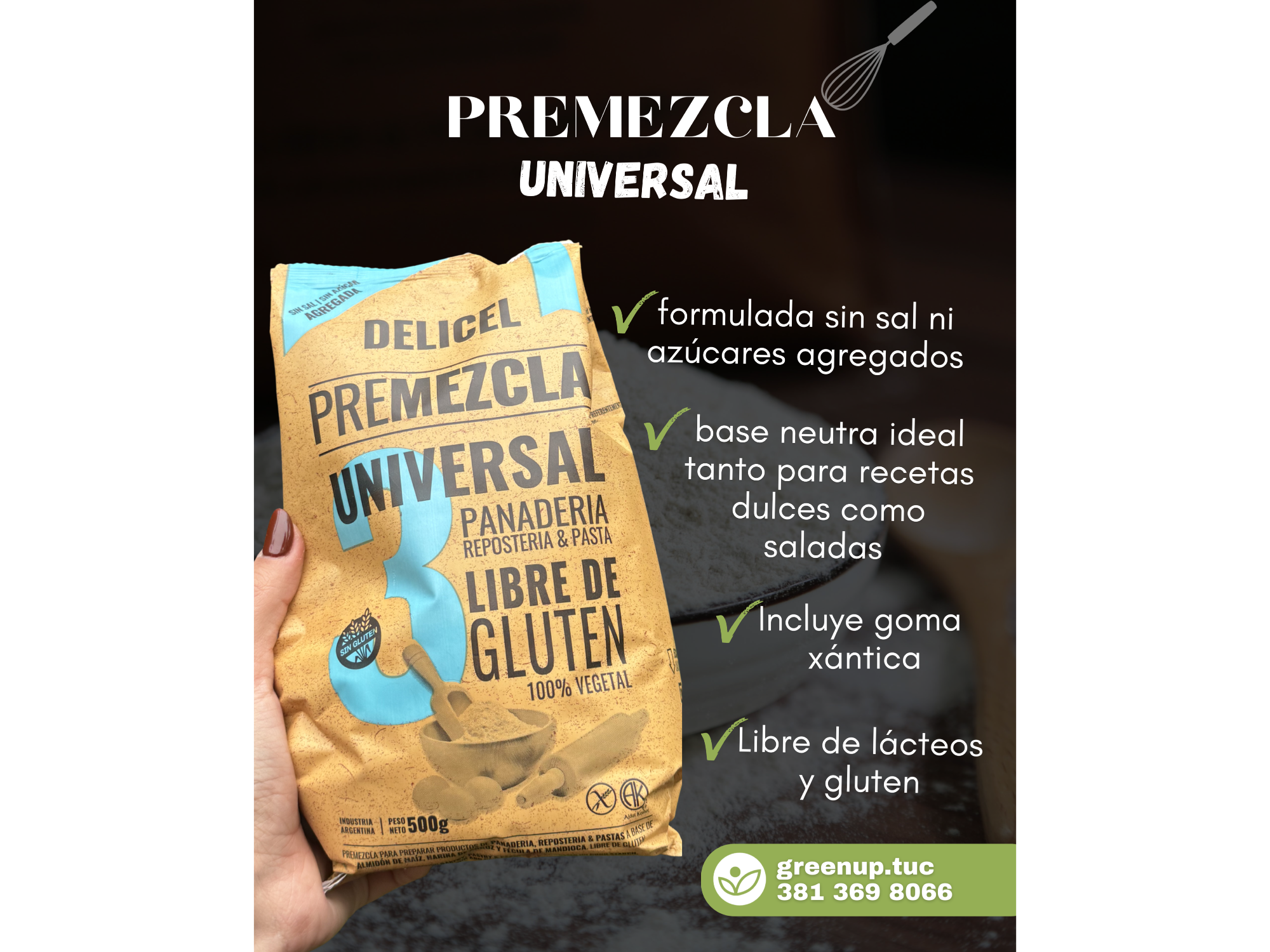 Premezcla universal 500g - Delicel