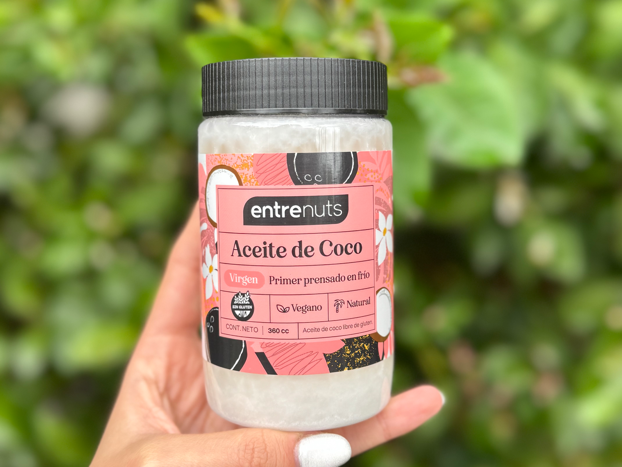 Aceite de coco virgen 360cc Entrenuts