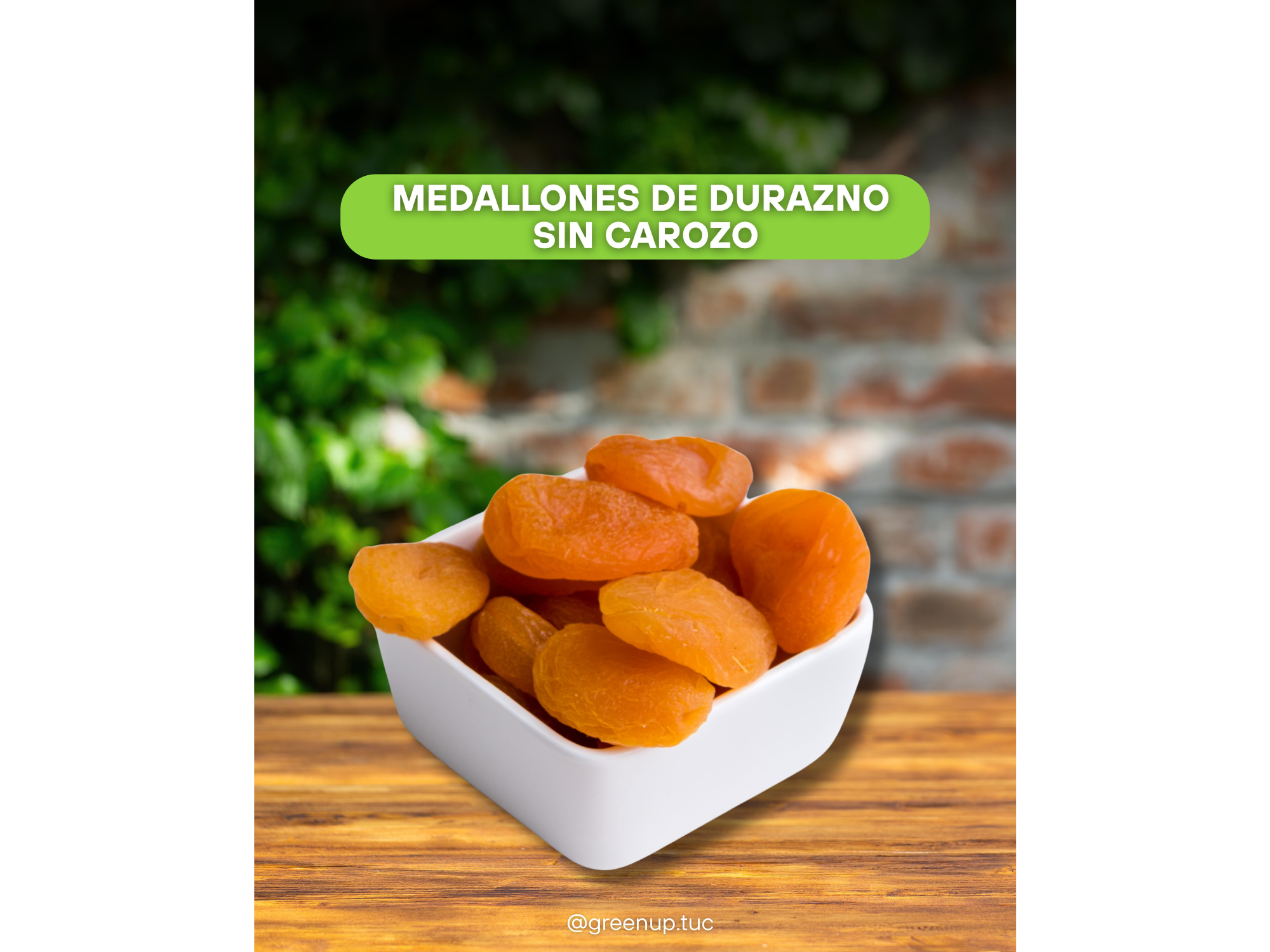 medallones de durazno sin carozo 100g
