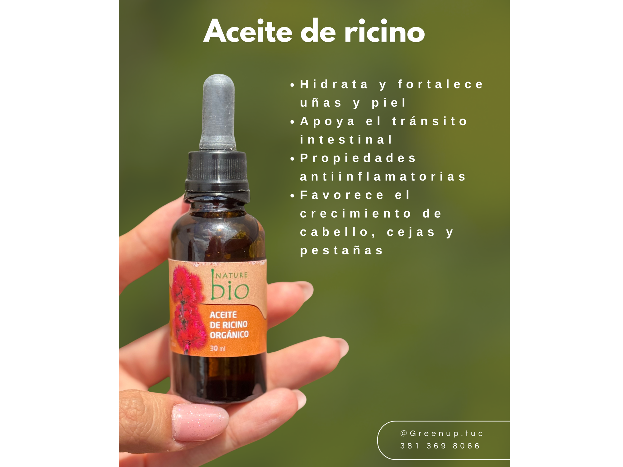 Aceite de ricino 30ml