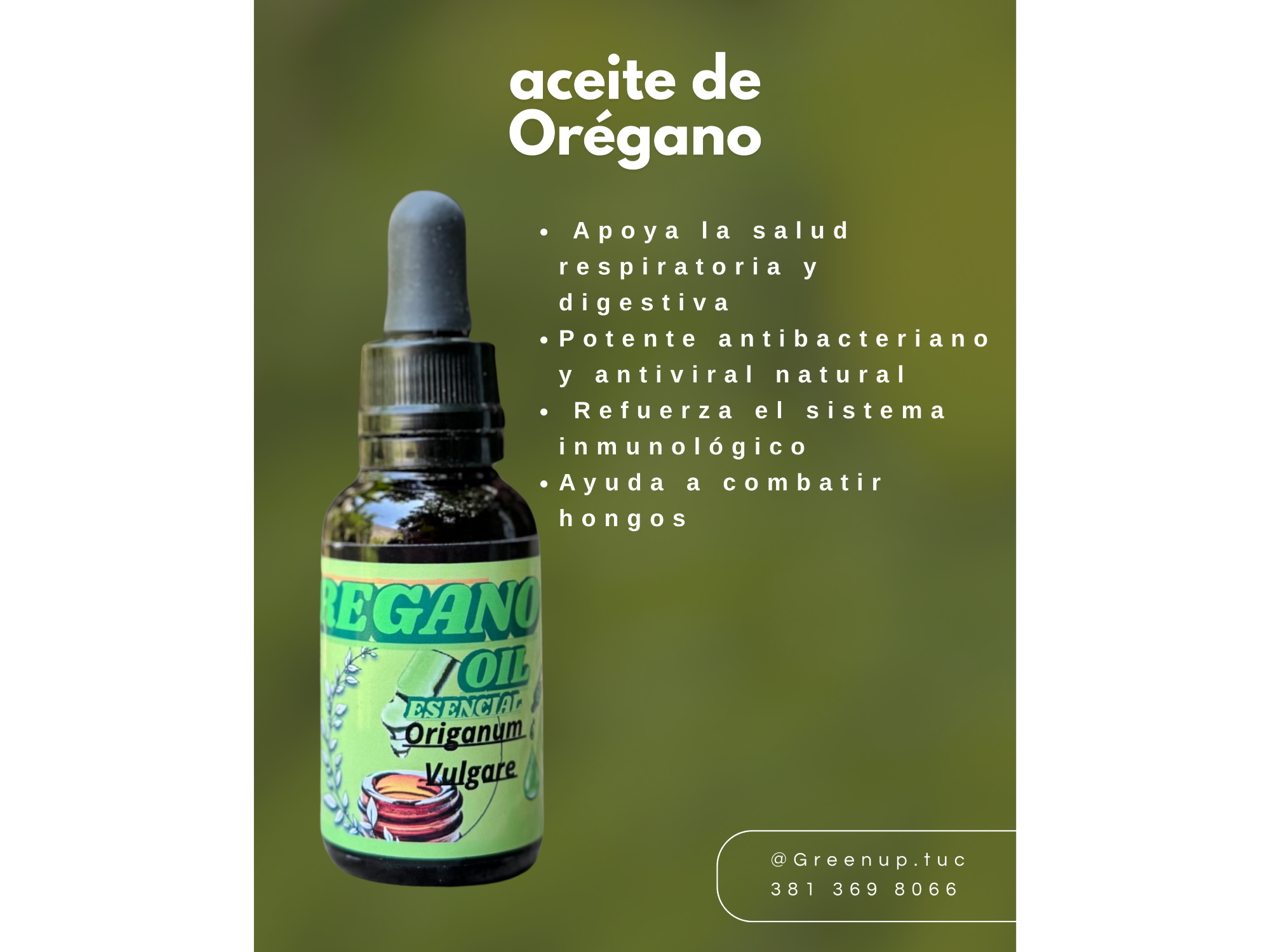 Aceite de orégano 30ml