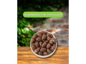 almendras con chocolate 100g de Green Up tienda saludable