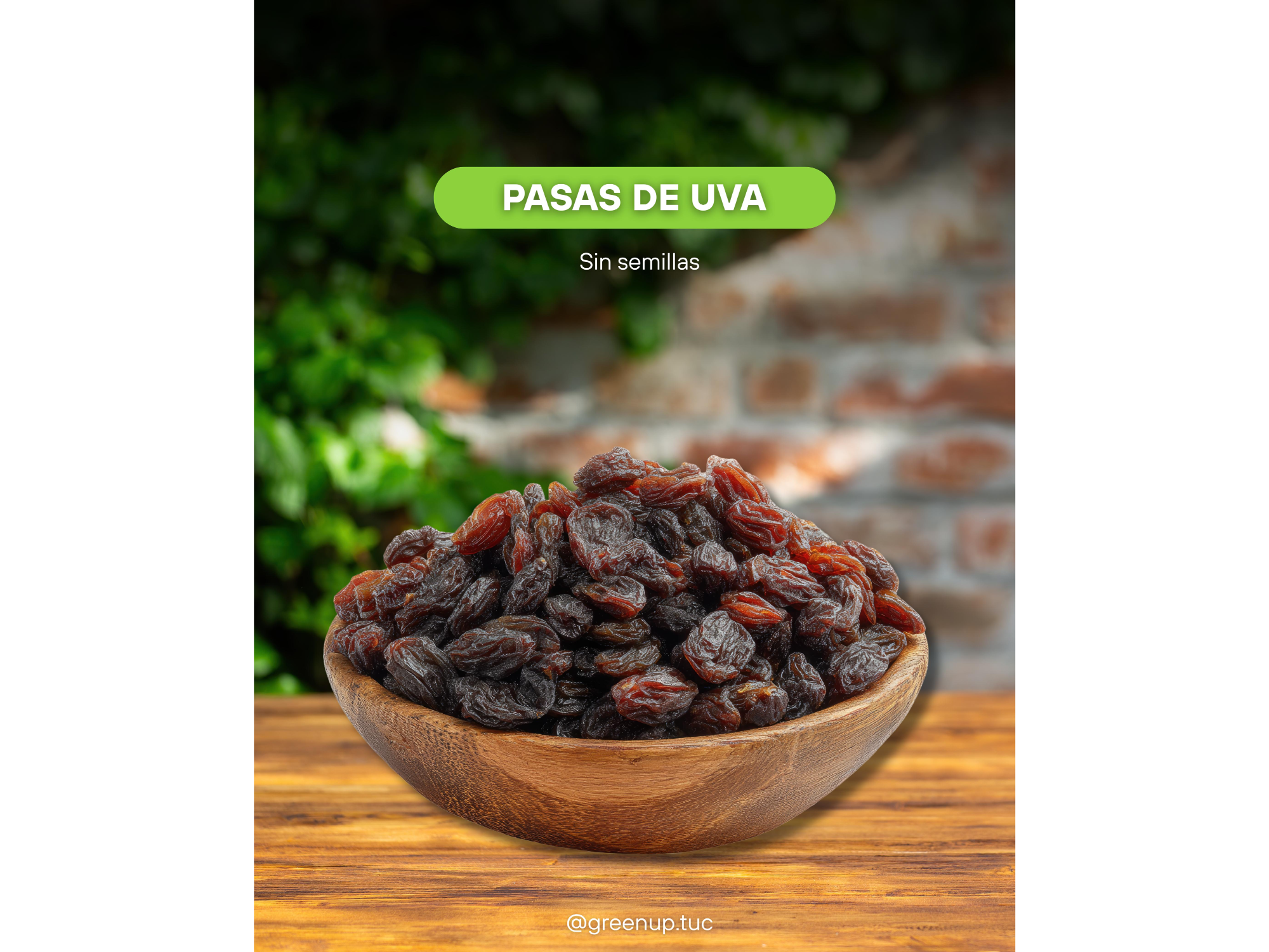 Pasas de uvas sin semillas 100g