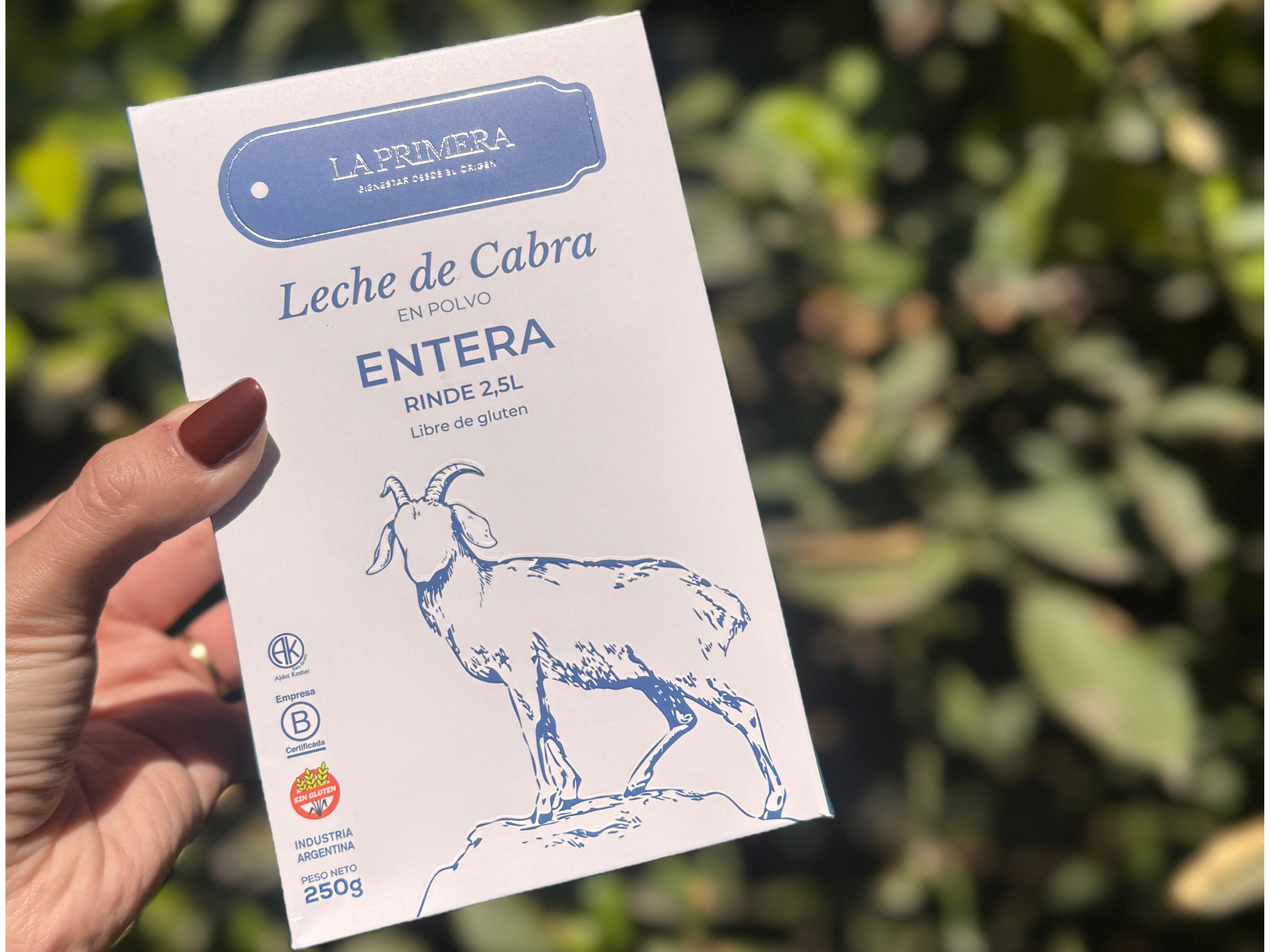 Leche de cabra entera en polvo 250g - la primera