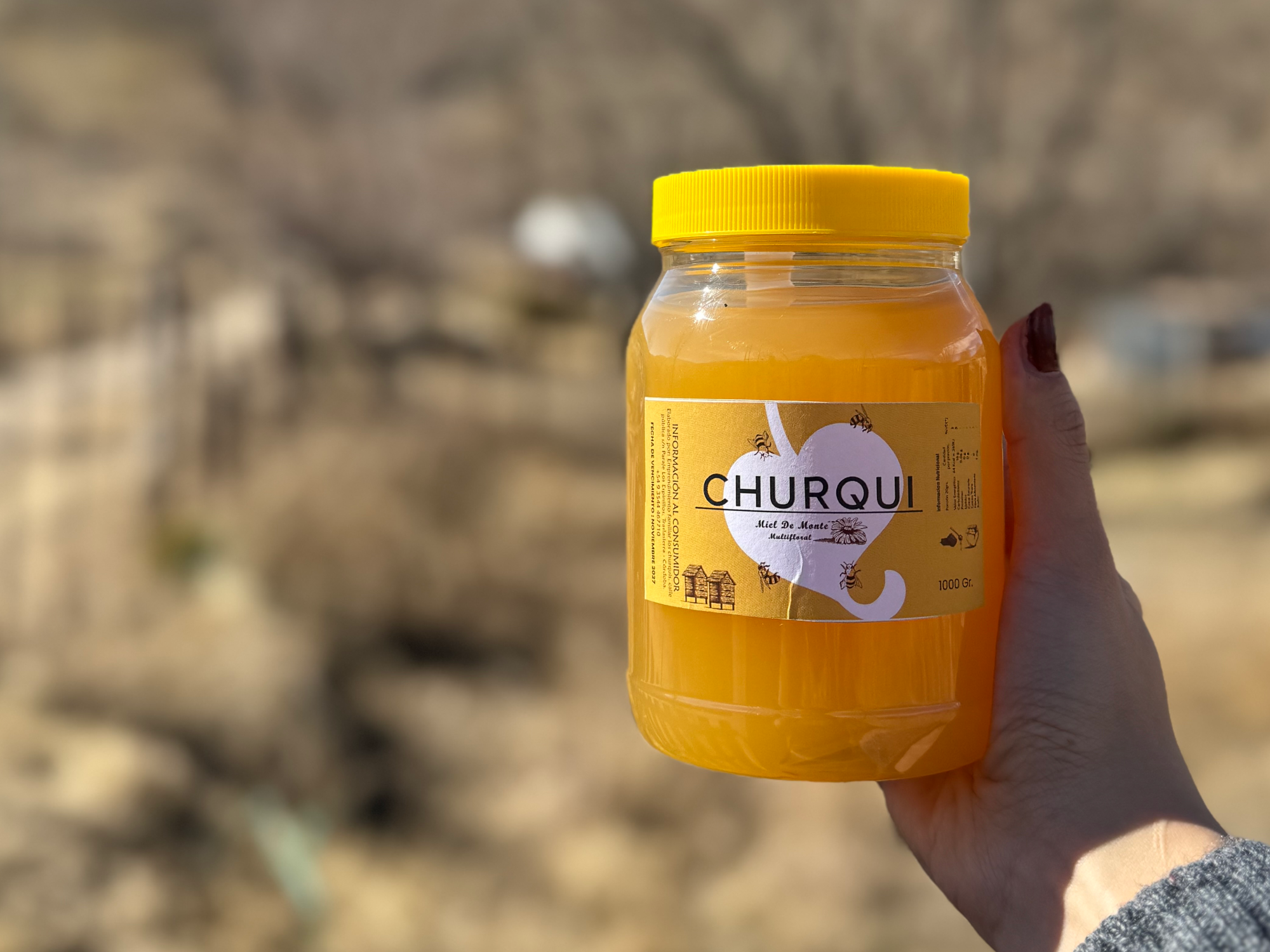 Miel pura de abejas Churqui 1kg