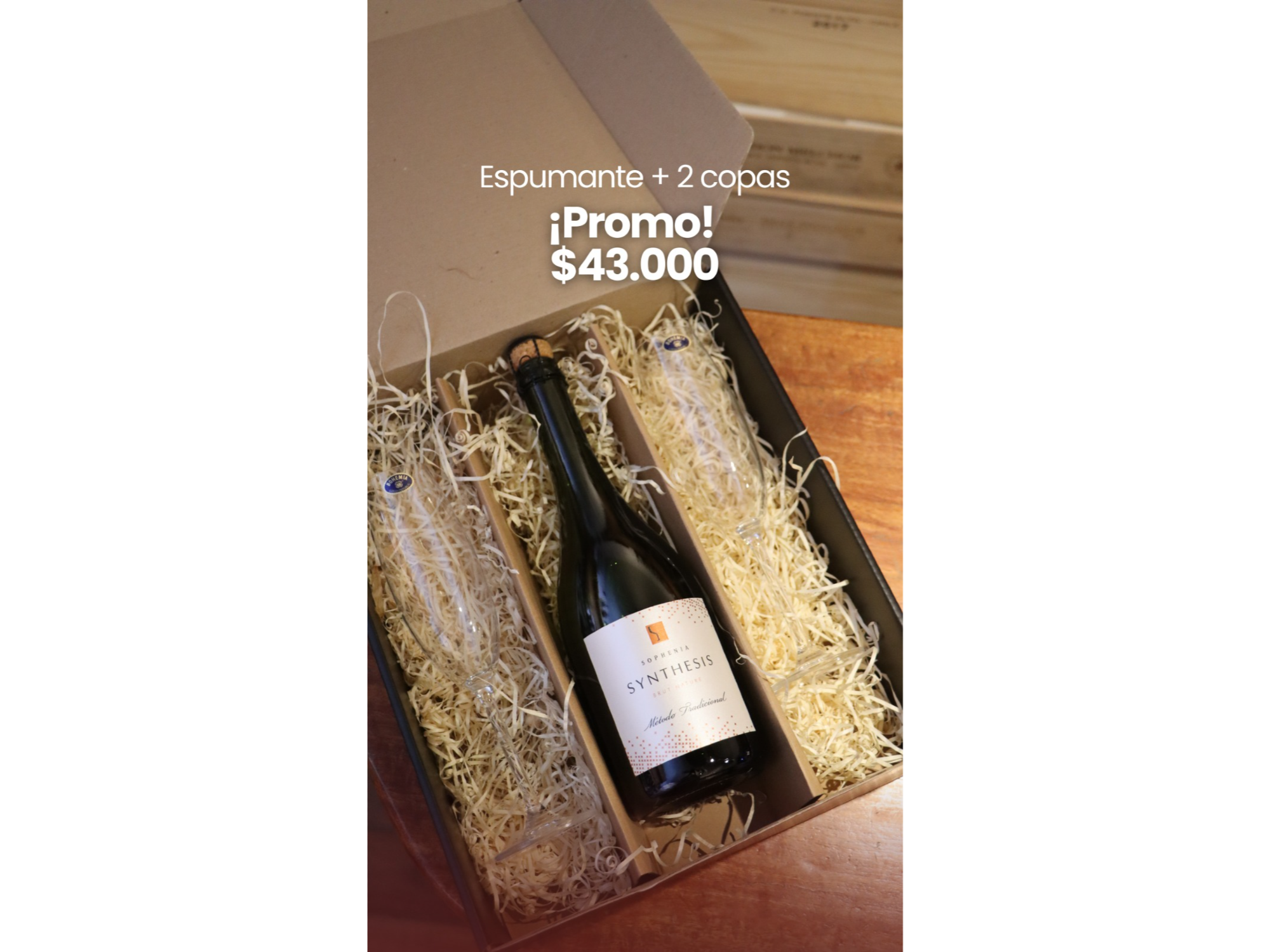 Espumantes + 2 Copas