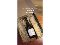 Espumantes + 2 Copas