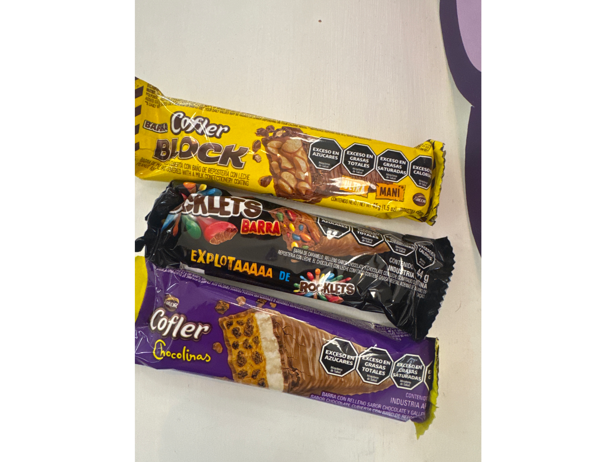Barritas de chocolate