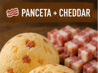 Chipa de panceta y cheddar