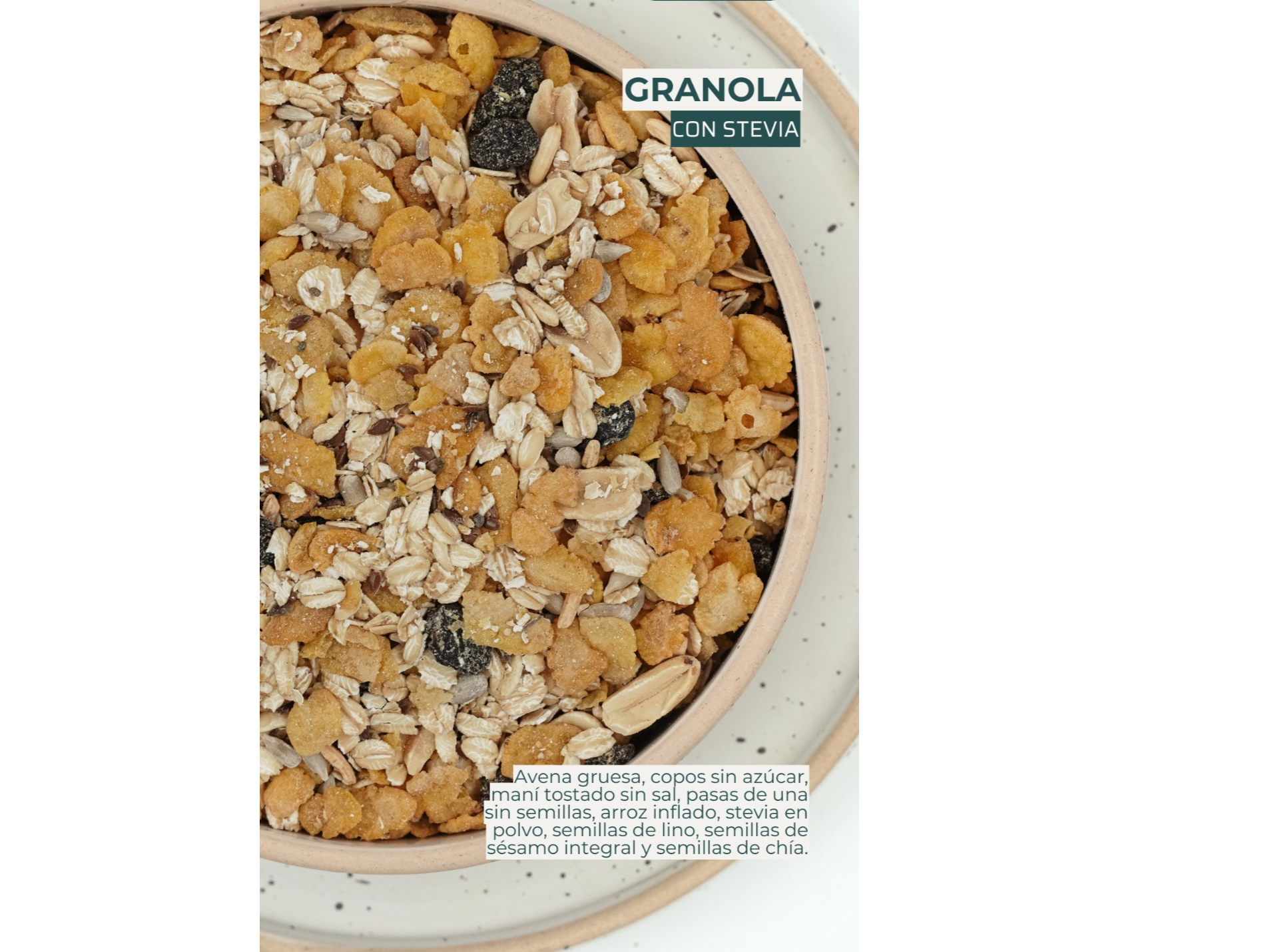 GRANOLA CON STEVIA