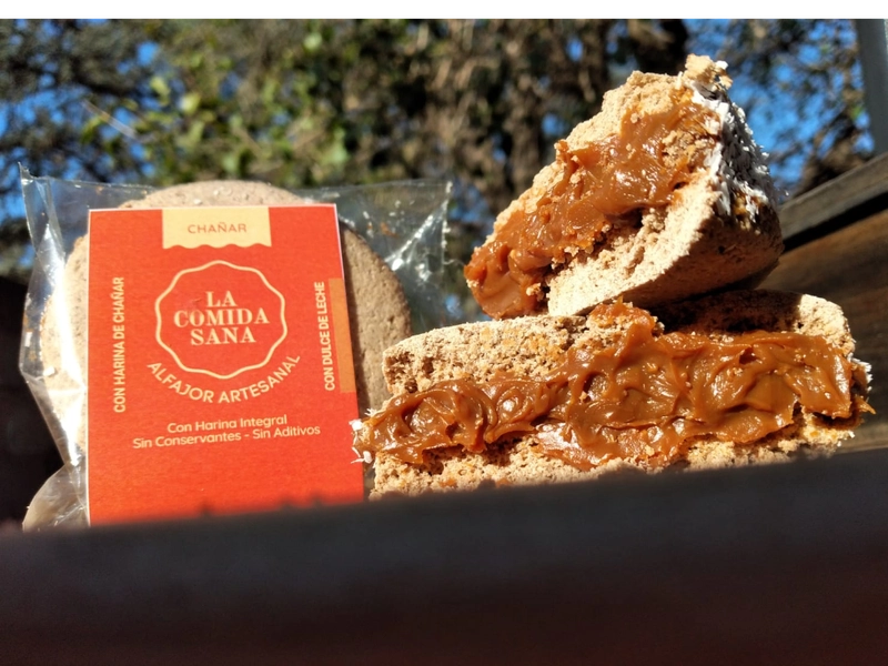 Alfajor "La Comida Sana" Chañar (dulce de leche)