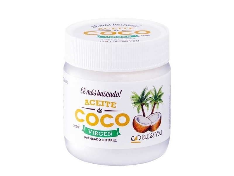 Aceite de Coco Virgen "God Bless You" x 225 cc