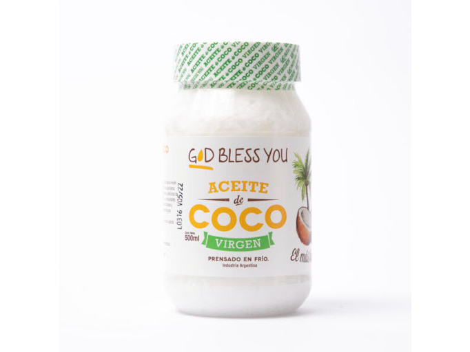 Aceite de Coco Virgen "God Bless You"