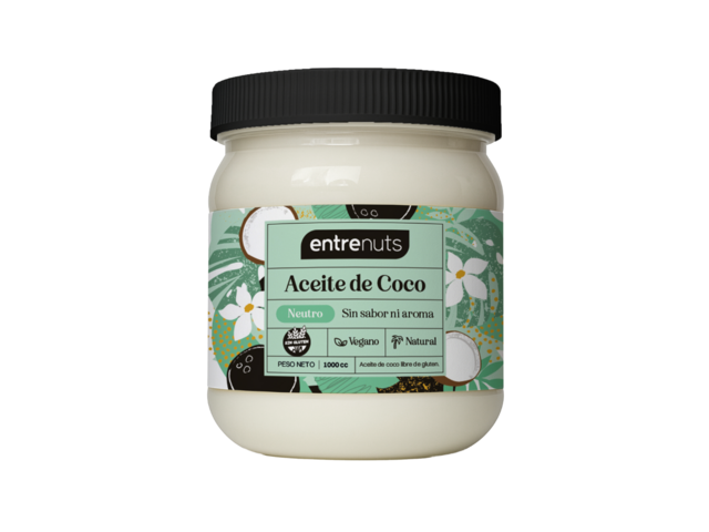 Aceite de coco Neutro "Entrenuts" x 200 cc