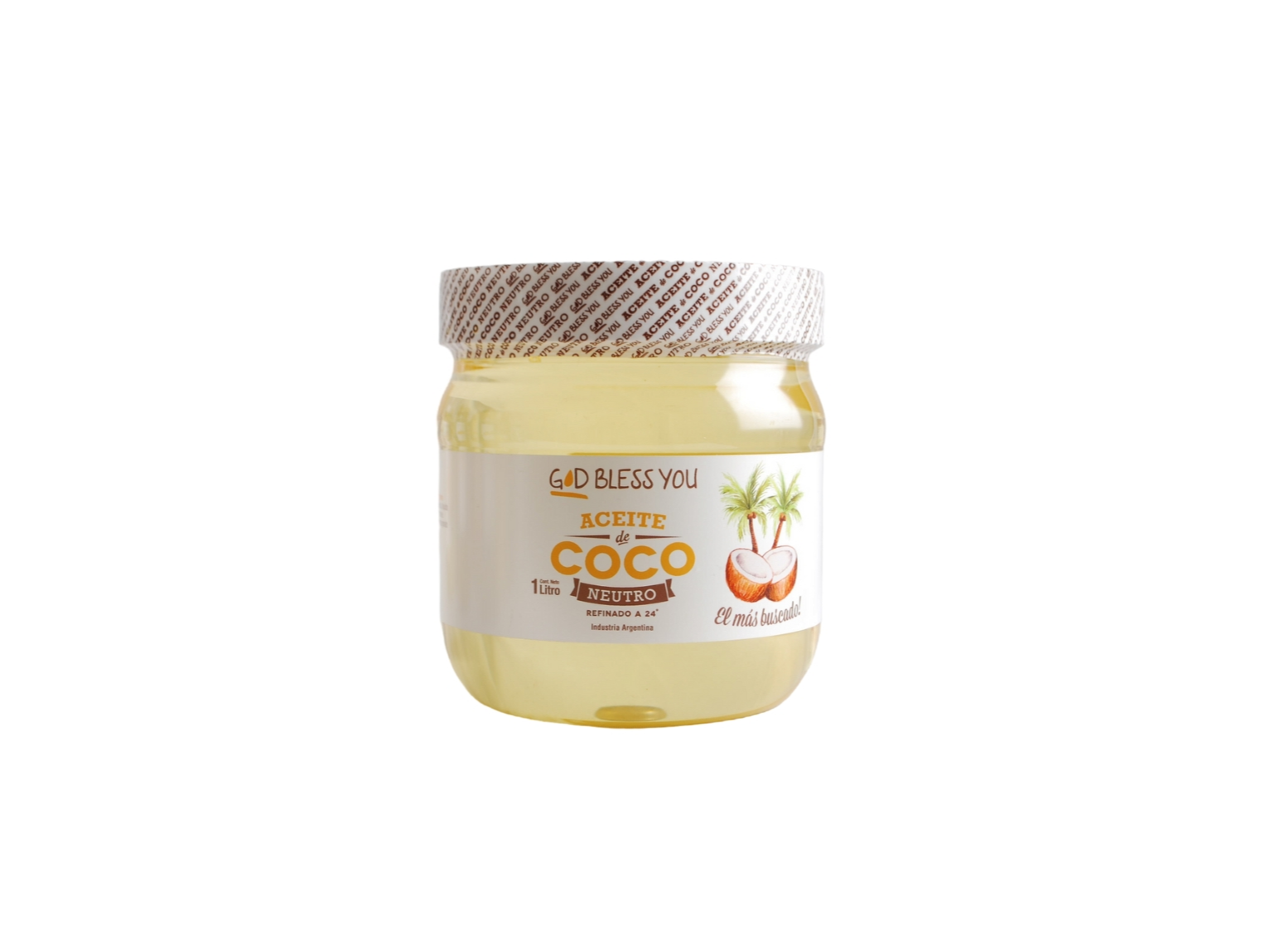 Aceite de coco Neutro "God Bless You"
