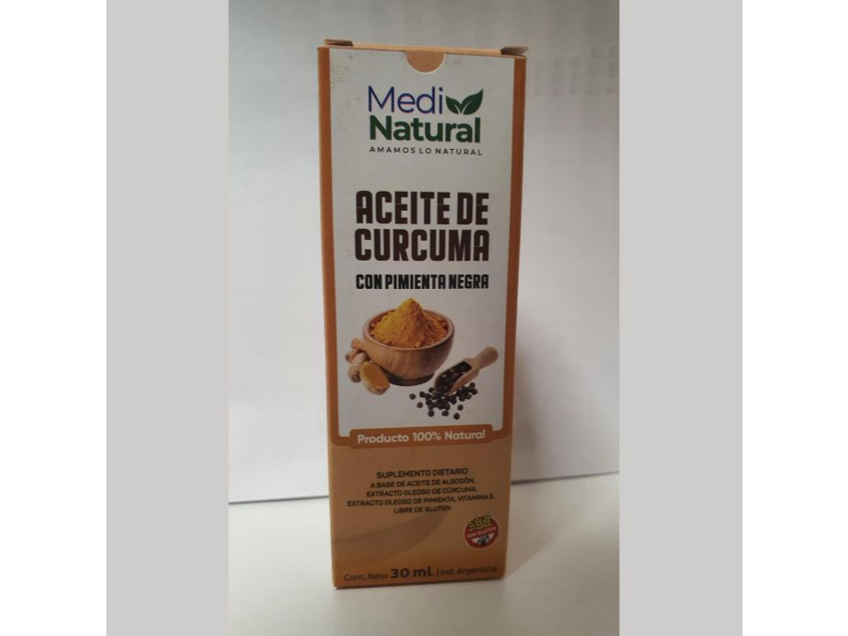 Aceite de Cúrcuma y Pimienta