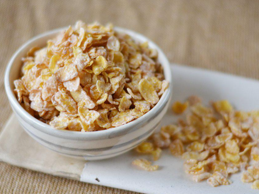 Copos de maíz con azúcar