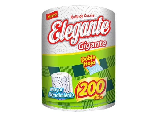 ROLLO DE COCINA ELEGANTE GIGANTE 200 PAÑOS