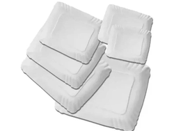 BANDEJA CARTON GRIS CUADRADA N°3 PACK X 100 UNID.