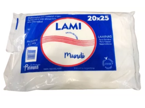 LAMINA SEPARADORA 20X25  1KG -POLIMUNDI