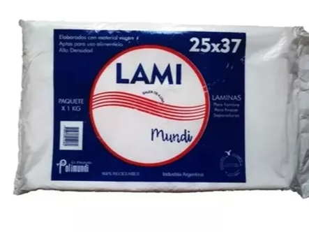 LAMINA SEPARADORA 25X37  1KG -POLIMUNDI