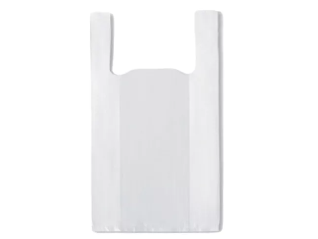 BOLSA CAMISETA BLANCA 30 X 40 X 100 UNIDADES de PICONE DESCARTABLES