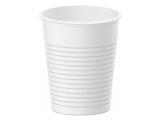 VASO PLASTICO BLANCO 180 CC X 100 UNID.