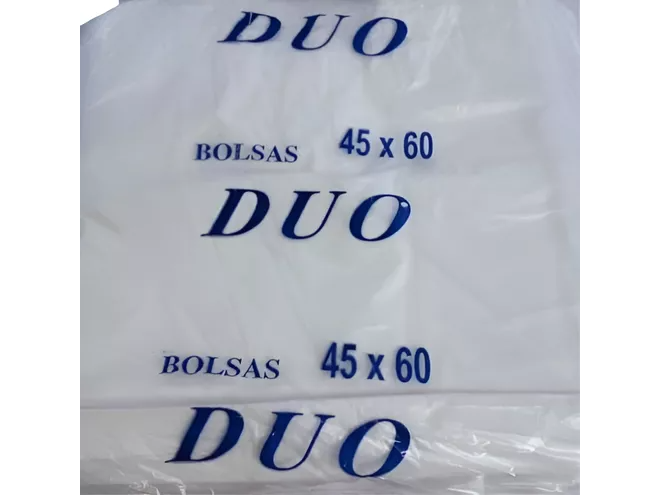 BOLSAS CAMISETAS DUO  45 X 60 X 100 UNID