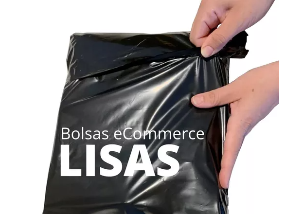 BOLSAS E- COMERCE  NEGRAS 20 X 35 CON CIERRE ADHESIVO  X 25 UNIDADES. 70 MICRO.