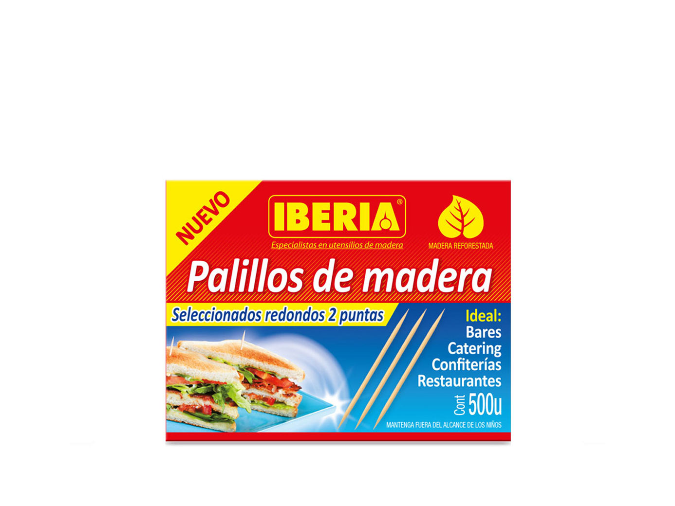 PALILLO IBERIA GRANEL X 500UNIDADES