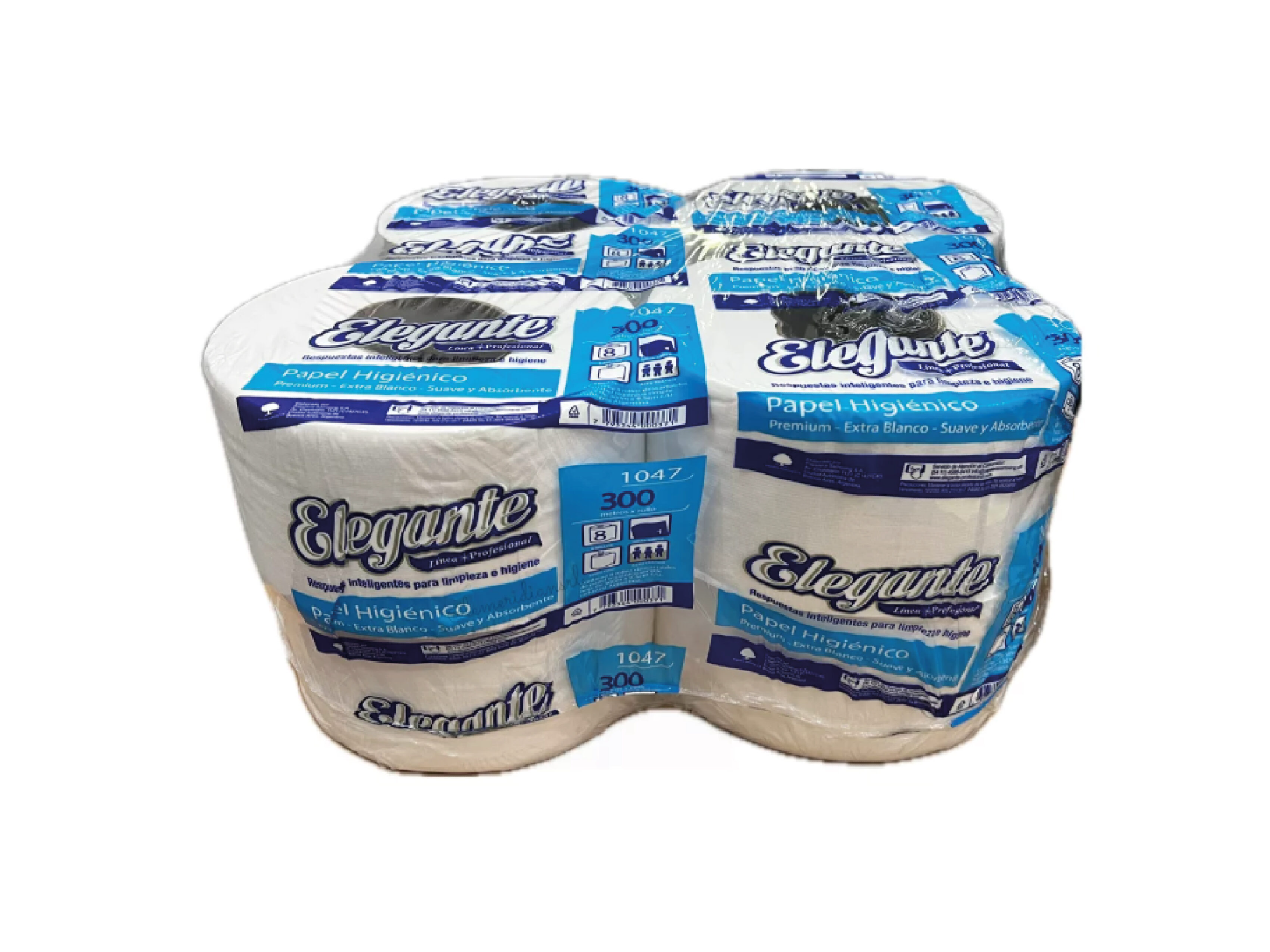 PAPEL HIGIENICO ELEGANTE 8X300Mts CONO GRANDE