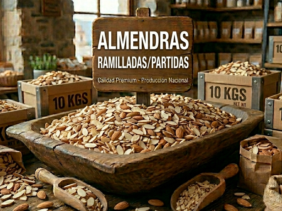 almendras partidas/ramillas x10kg