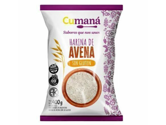 Harina de avena x400gr CUMANA