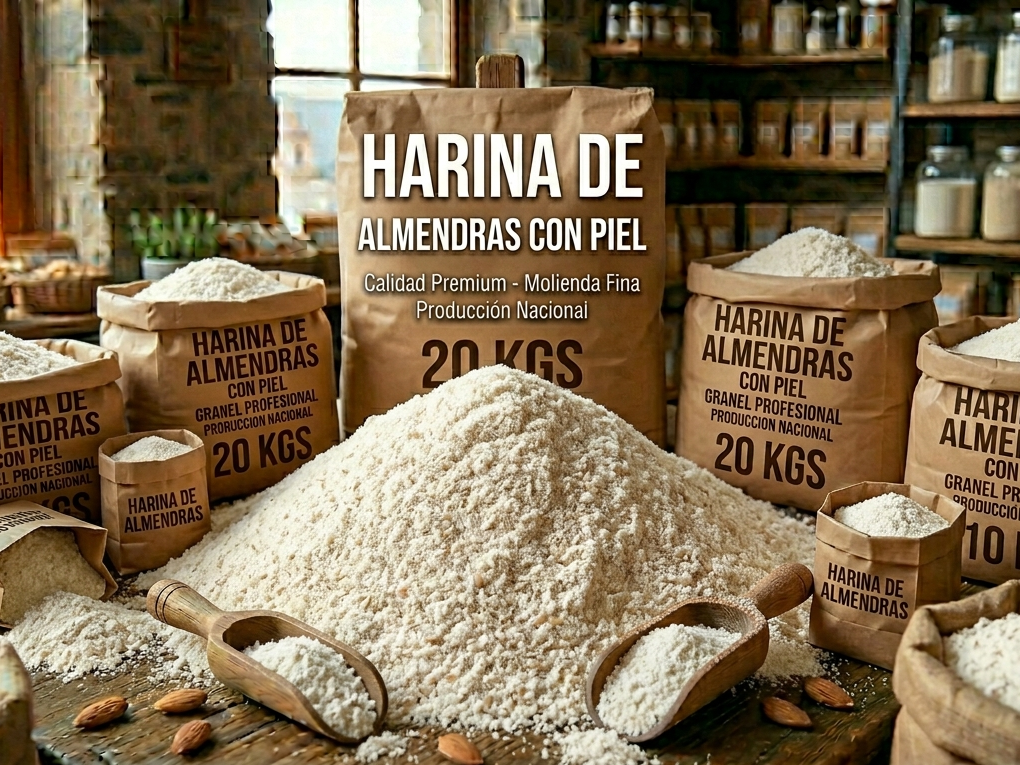 Harina de almendras con piel x 25KG