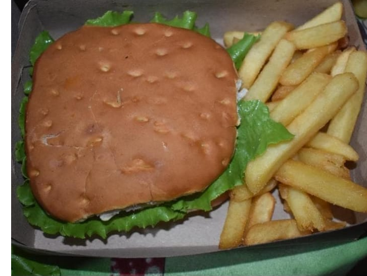 Hamburguesas con papas de Casa Asiel