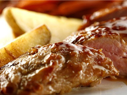 Bondiola de cerdo al horno con papas