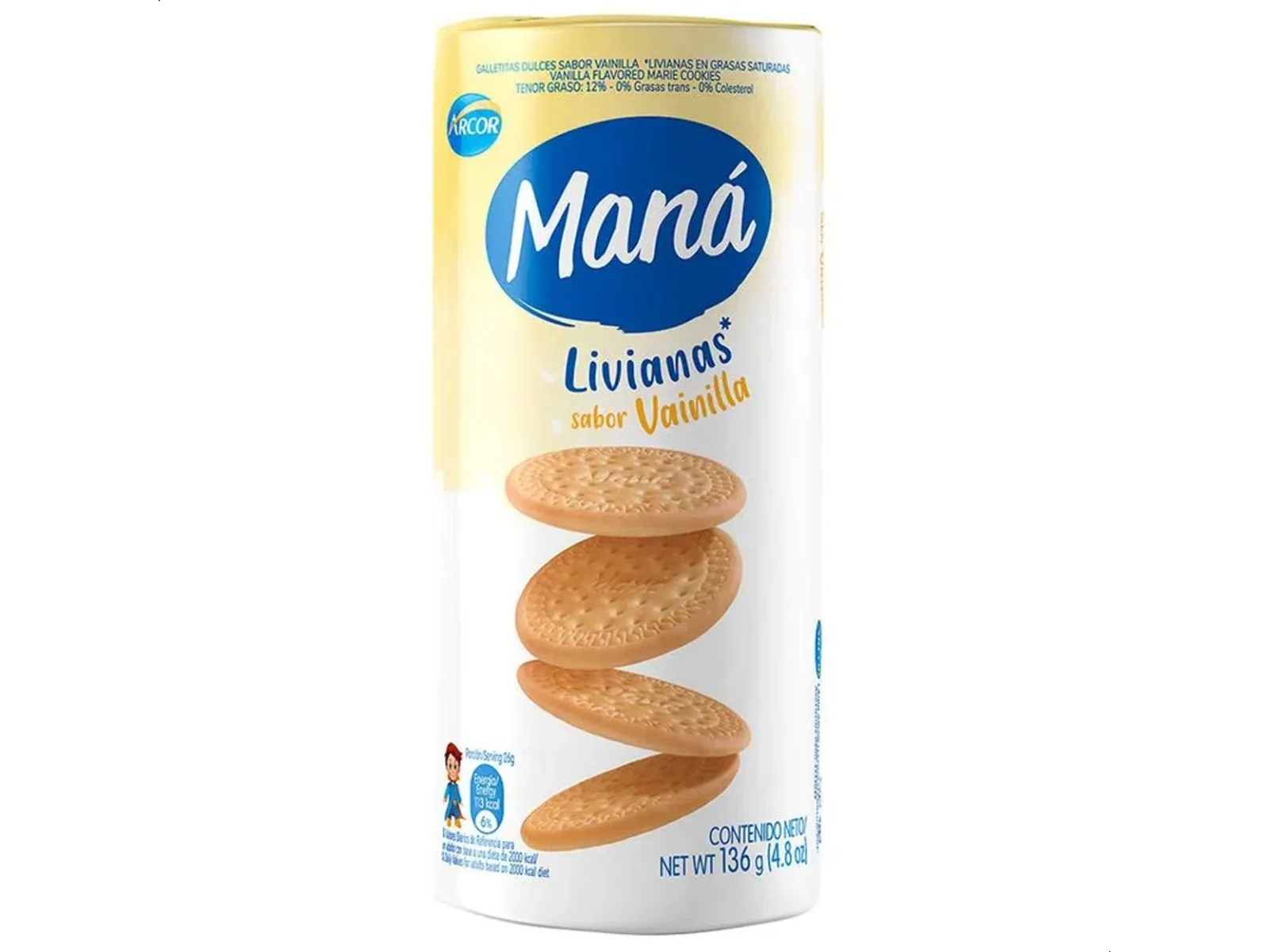 Maná Livianas Sabor Vainilla