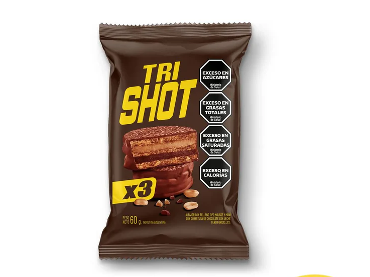 Shot triple con chocolate negro