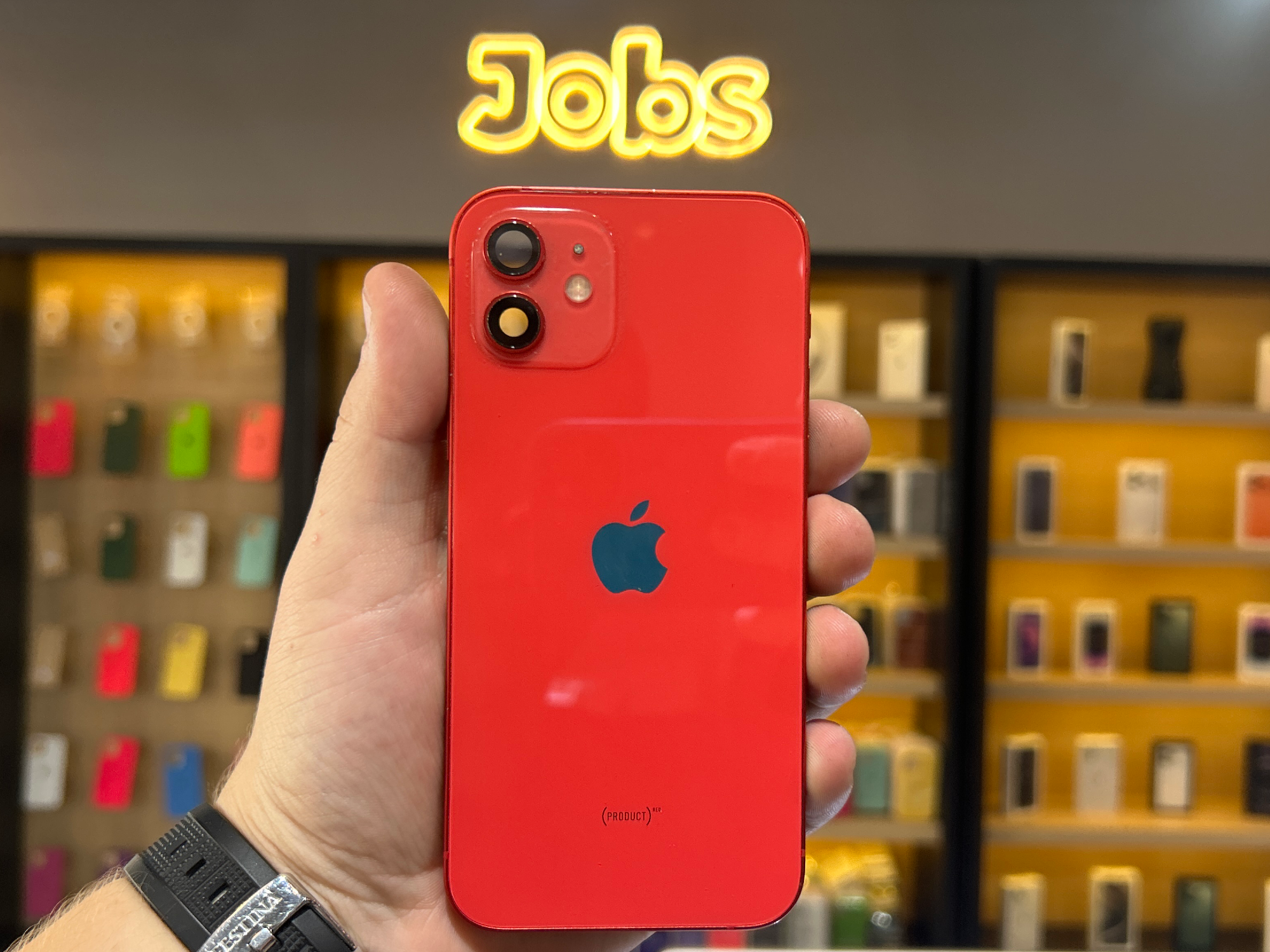 CHASIS iPhone 12 rojo